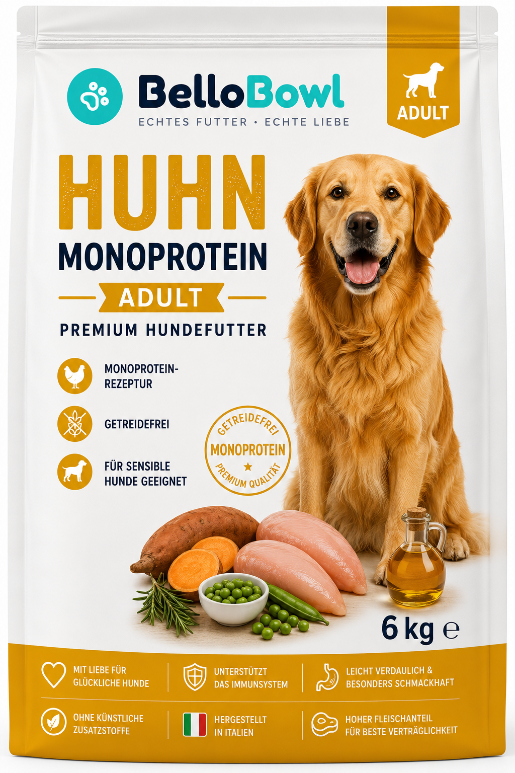 BelloBowl Huhn Monoprotein Adult
